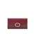 Oxblood Printed Snap Button Gracia Multi Clutch Tri-Fold Wallet