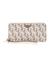 Guess Women Beige Printed Zip Around Wallet with Zip Closure