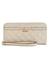 Stone Quilted Idra Large Zip Around Wallet