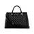 Guess Women's Black PU Quilted Satchel Bag
