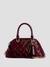 Burgundy Quilted Adelard Dome Satchel