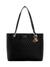 Black Quilted Polyurethane Betula Noel Tote