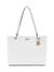 White Quilted Polyurethane Betula Noel Tote