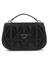 Guess Black Quilted Aldina Top Handle Flap Crossbody Bag