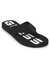 Black Polyurethane Slip-on Brand Logo Flip-Flops