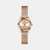 Guess Dress Women Quartz Rose Gold Dial Analog Mesh Watch GW0842L3