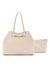 Shell Textured Vikky Tote Bag With Pouch