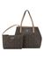 Natural Printed Magnet Portini Trap Tote Bag With Pouch