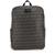 Guess Men Grey Polyurethane Monogram Ederlo Flat Backpack with Zipper