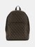 Brown Printed PU Backpack