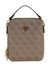 Guess Beige/Brown Polyurethane Crossbody Bag