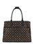 Guess Brown Printed Wilder Shopper Tote Bag