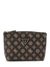 Guess Brown Printed Wilder Large Top Zip Pouch