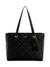 Women Black Quilted Fantine Tote Bag With Pouch