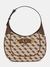 Guess Women Brown Geometric Hobo Bag