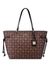Women Cocoa Monogram Easley Carryall Structured Tote Bag