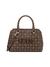 Dark Brown Printed Reinee Satchel Bag