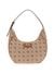 Guess Latte Logo Printed Neda Hobo Shoulder Bag