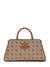Guess Latte Logo Printed Neda Girlfriend Satchel Bag