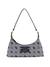 Guess Navy Logo Printed Neda Top Zip Shoulder Bag