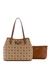 Guess Latte Logo Printed Neda 2 In 1 Tote Bag