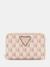 Guess Blush Logo Printed G Wave Medium Zip Around Wallet