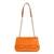 Guess Women's Orange PU Textured Shoulder Bag