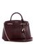 Burgundy Textured Magnet Melinda Triple Comp Satchel Bag
