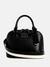 Guess Black Solid Balgaire Dome Satchel Bag