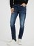 Men Blue Solid Mid-Rise Ankle Length Jeans
