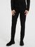 Black Cotton Blend Solid Super Skinny Fit Jeans