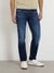 Guess Men Washed Slim Fit Mid-Rise Jeans