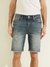 Men Blue Solid Slim Fit Shorts
