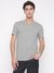 Marble Heather Solid Round Neck Short Sleeves T-Shirt