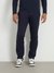 Blue Solid Mid-Rise Ankle Length Trouser