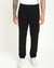 Men Black Solid Mid-Rise Regular Length Trouser