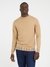 Beige Polyester Blend Solid Pullover Sweater