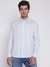 Light Blue Solid Spread Collar Full Sleeve Shirt