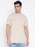 Smooth Small Eco Modal Poly Warm Slate Solid Round Neck Regular Fit T-Shirt