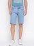 Sonny Light Blue Solid Mid Rise Regular Fit Denim Shorts