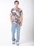 Multi-Color Printed Round Neck Short Sleeves T-shirt