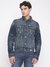 Equest Solid Spread Collar Full Sleeve Denim Jacket