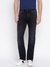 Glory Black Solid Mid Rise Straight Fit Denim Jeans