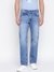 Mason Blue Solid Mid Rise Relaxed Fit Denim Jeans