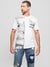 Guess Salt White Round Neck Printed T-Shirt