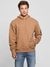 Guess Coconut Latte Hooded Embroidery Sweatshirt