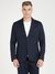 Smart Blue Solid Lapel Collar Full Sleeve Tyron Blazer