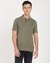 Green Stone Solid Polo Neck Short Sleeves Polo T-Shirt