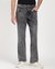 Men's Grey Cotton Blend Solid Slim Fit Jeans