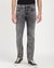 Men's Grey Cotton Blend Solid Regular Fit Jeans